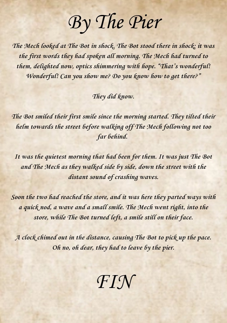 A short story written by Terminus of Massitine titled "By The Pier"