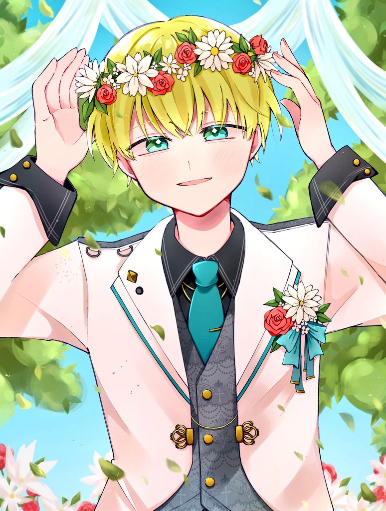 UeFbh's tweet image. 📱#ハンタープラス  #狩人夢
ガーデンウェディング💍🌳花婿
⬅昼 夜➡︎