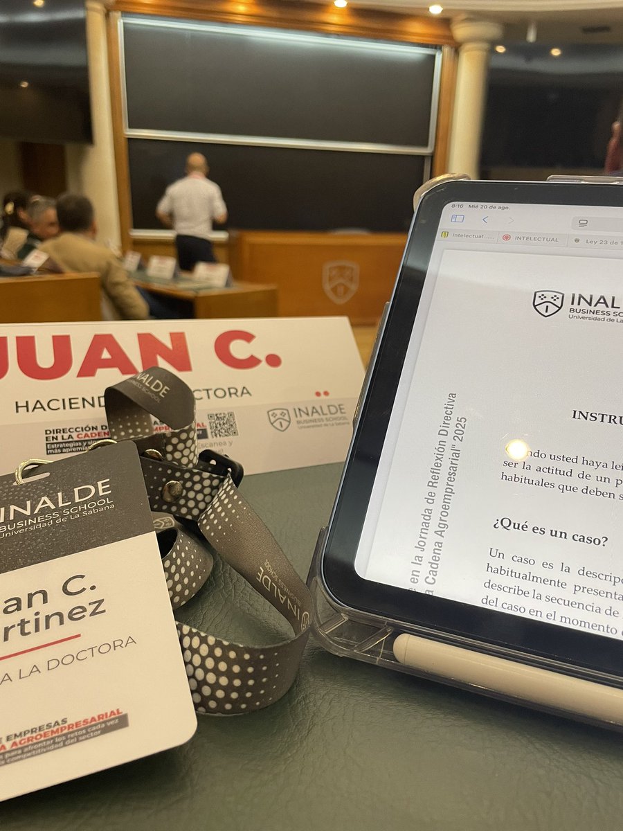 Los cambios siempre inician con pequeñas acciones. 
Hoy, desde <a href="/INALDE/">INALDE Business School</a> , aprendiendo un poco para acercarnos a la transformación tecnológica en la agroganadería. #sueñosdegigante