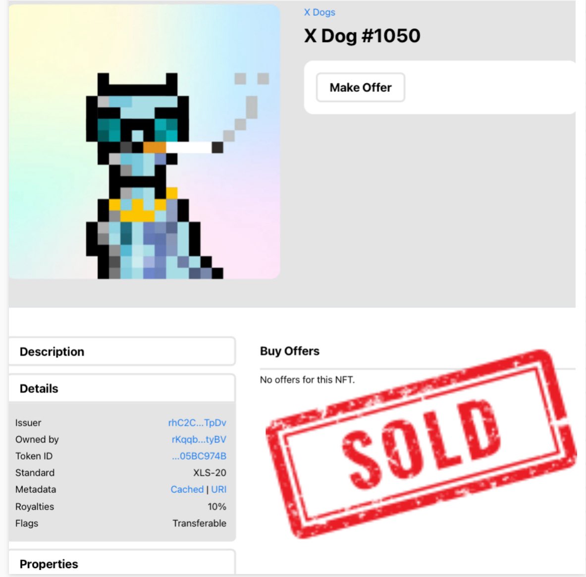 XrpDogs's tweet photo. Mint Alert
This cool Space Dog just got minted!
Don't miss the next one. mint a rare and get $50
back instantly
Backed by https://t.co/XanZC2BuoP. a tools hub with 500+ online tools X
35% of all revenue goes to NFT holders
• NFTS
Website: https://t.co/NyoLS5KQ8K
Real Show more https://t.co/RHg1Krqf0y
