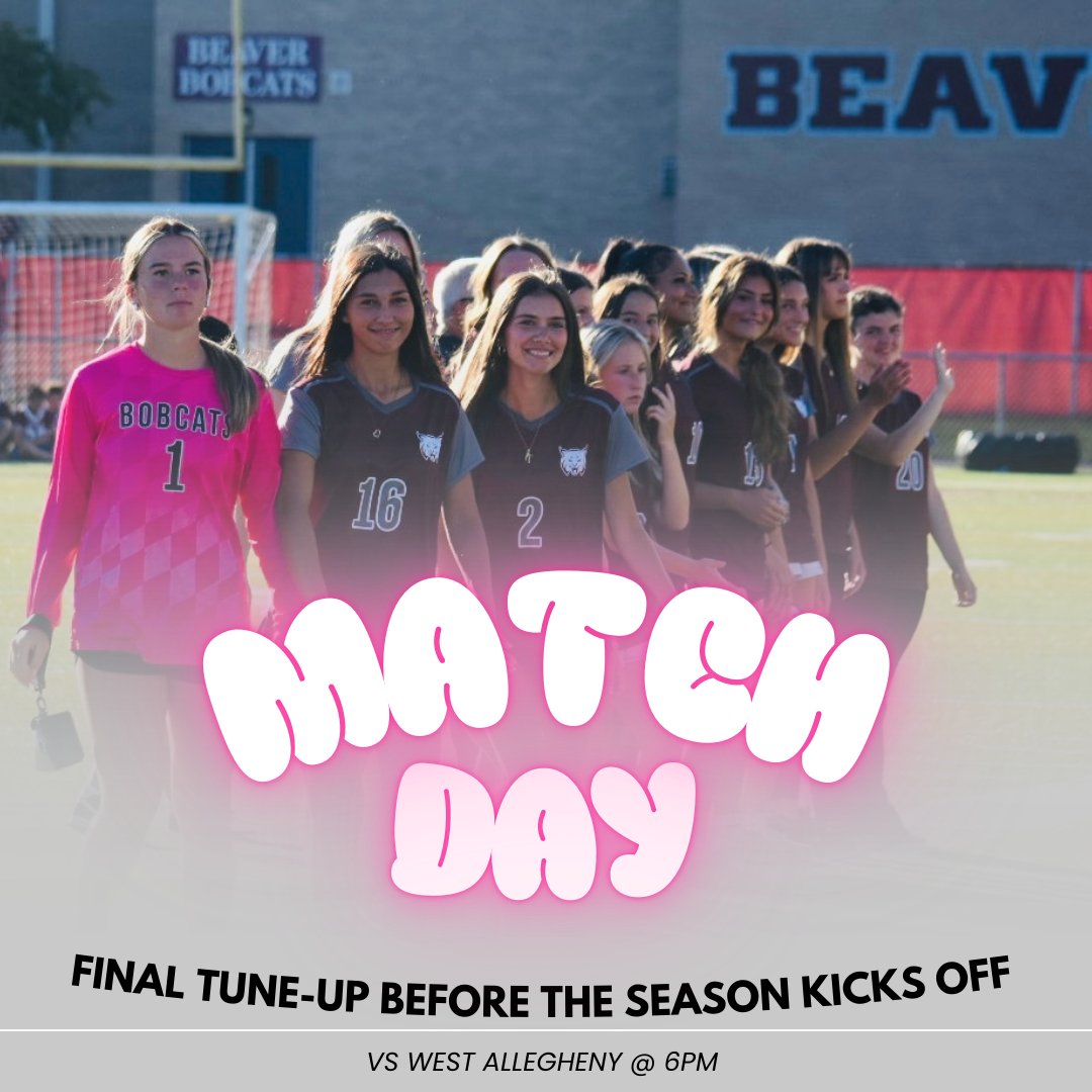 BVR Girls ⚽️

📅 - Today 8/20 
⏰ - 6pm
📍 - Beaver Area HS
🏟️ - The Tarq
🆚 - West Allegheny

#OneGoal