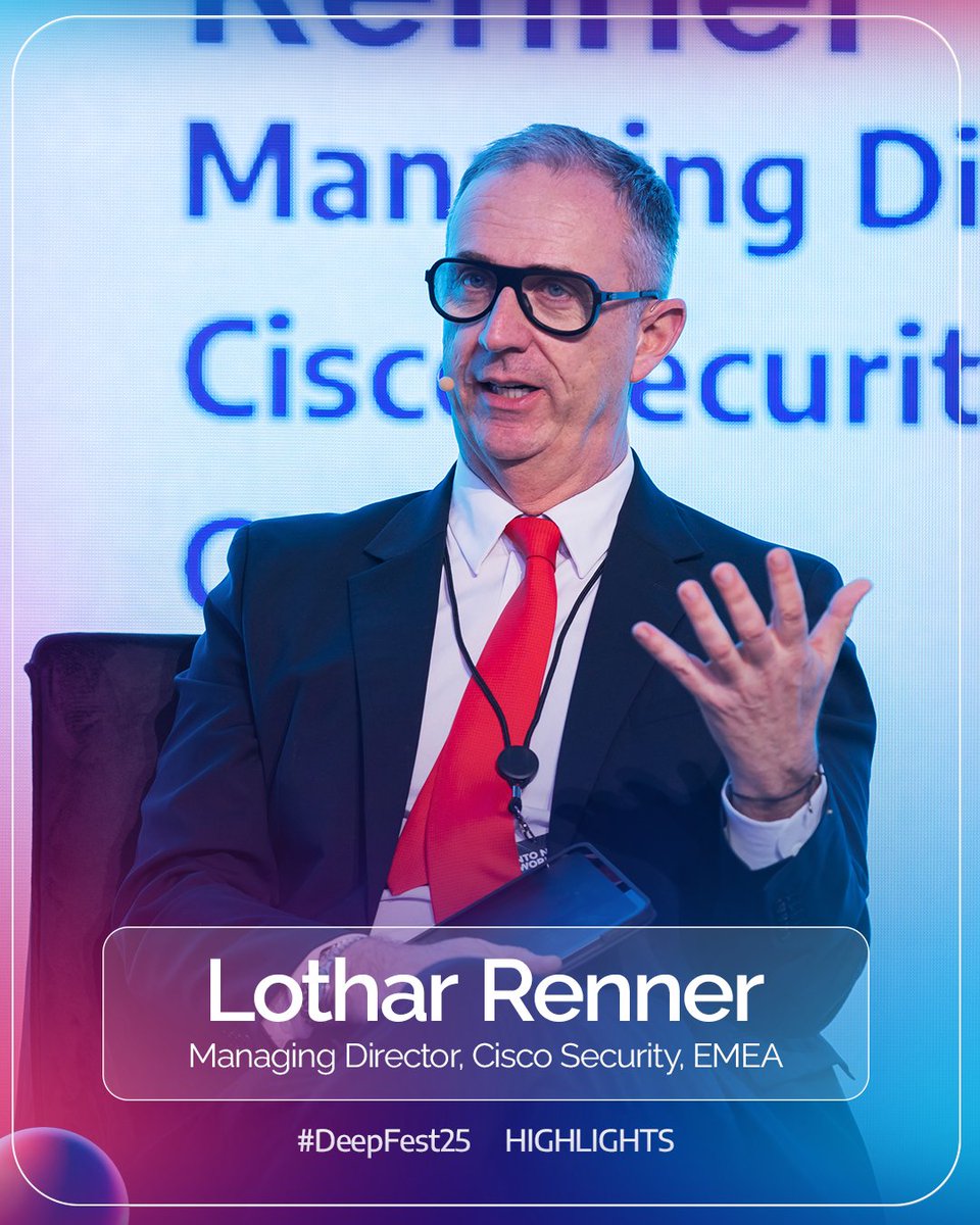 From innovation to policy, the future of AI will be built on collaboration, not competition.

In this #DeepFest25 panel, Lothar Renner of Cisco Security (EMEA) joined the conversation on how the U.S. and Saudi Arabia can work together to shape AI for the better.

#DeepFest25