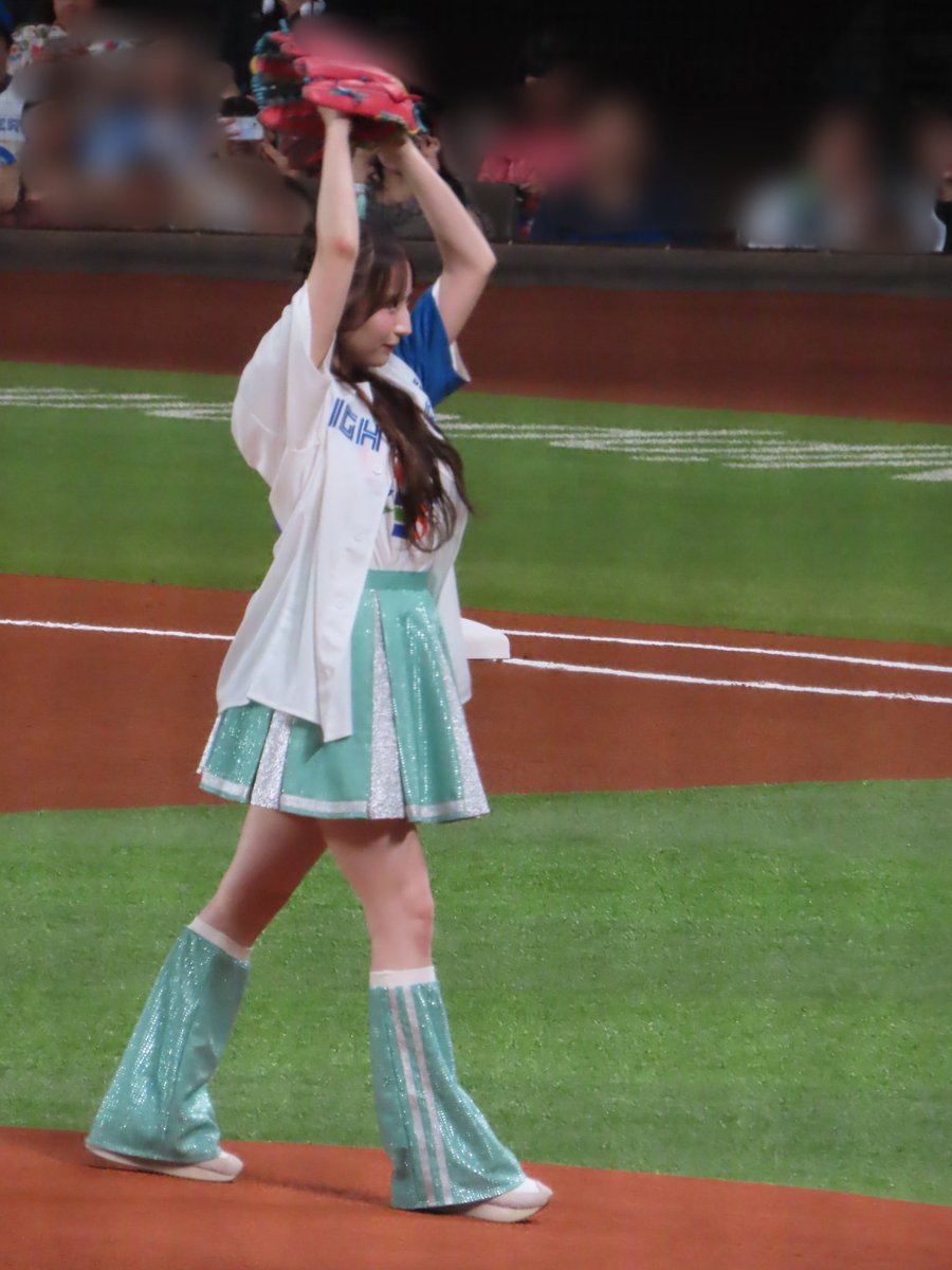始球式💚✨ #CANDYTUNE #小川奈々子 #lovefighters