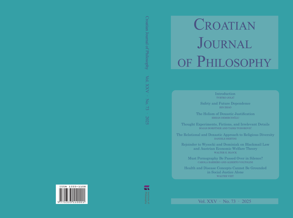 Objavljen je novi broj Croatian Journal of Philosophy Vol. 73 No. 1, 2025.
hrcak.srce.hr/broj/25591