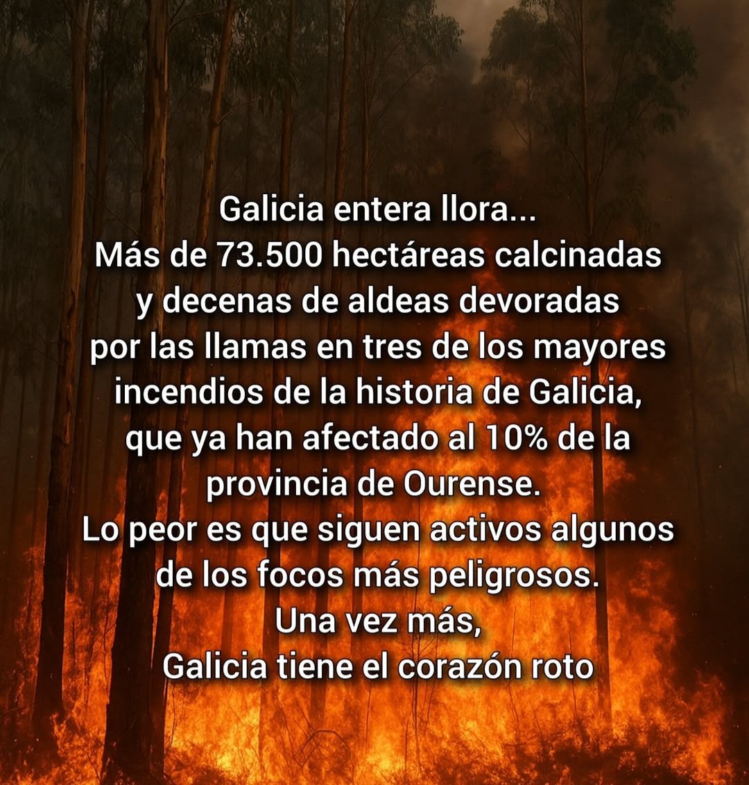 Así estamos en Galicia 💔