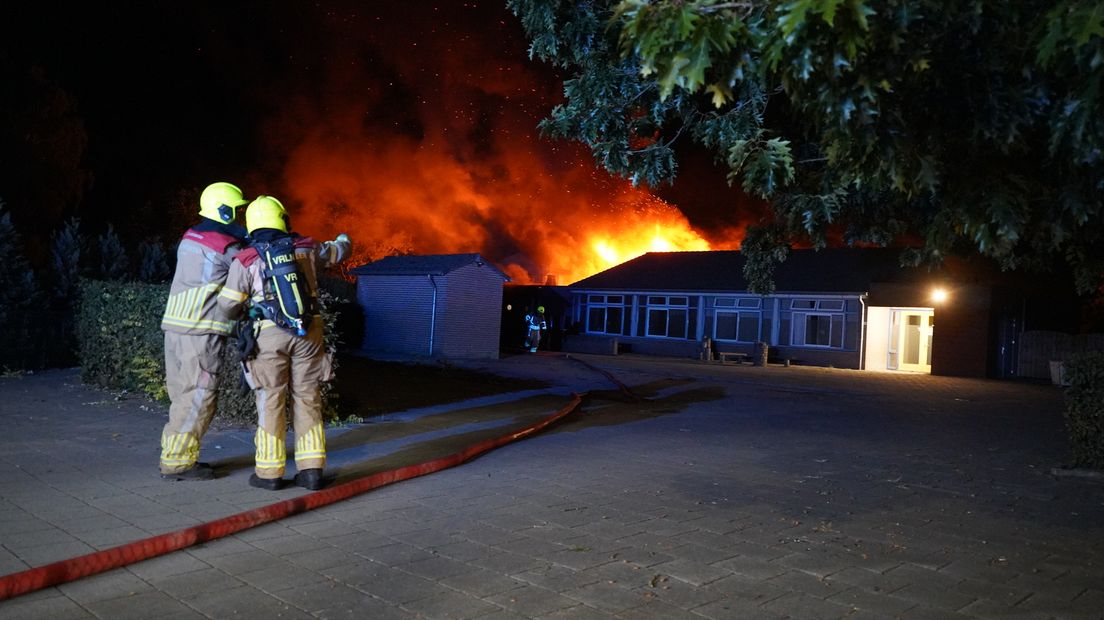 Uitslaande brand bij opvanglocatie in Swolgen