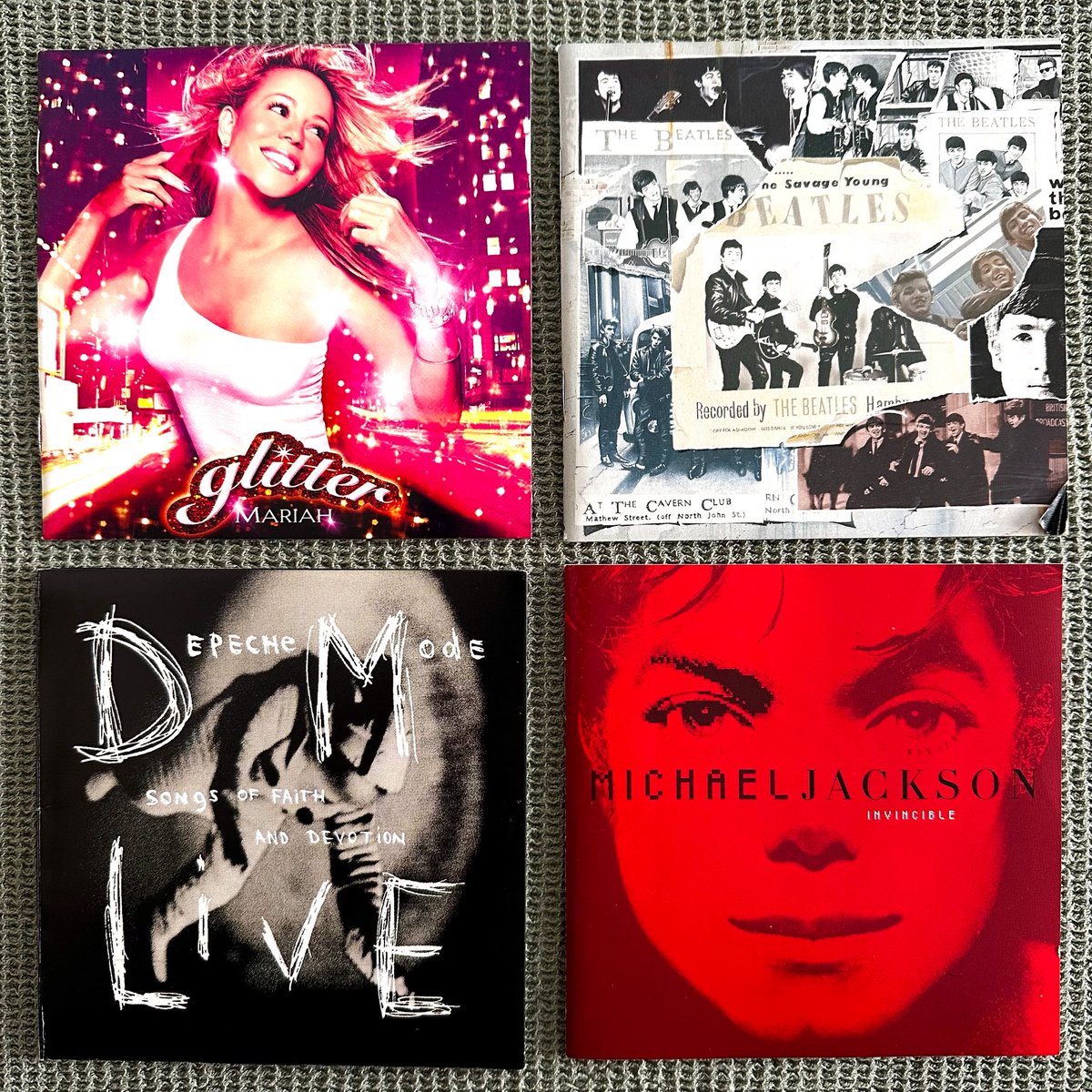 RACCOONFM1's tweet image. Wednesday afternoon listening:

💿 Michael Jackson – Invincible
💿 Mariah Carey – Glitter
💿 The Beatles – Anthology 1
💿 Depeche Mode – Songs of Faith and Devotion Live

#NowPlaying #CompactDisc #CD #August2025