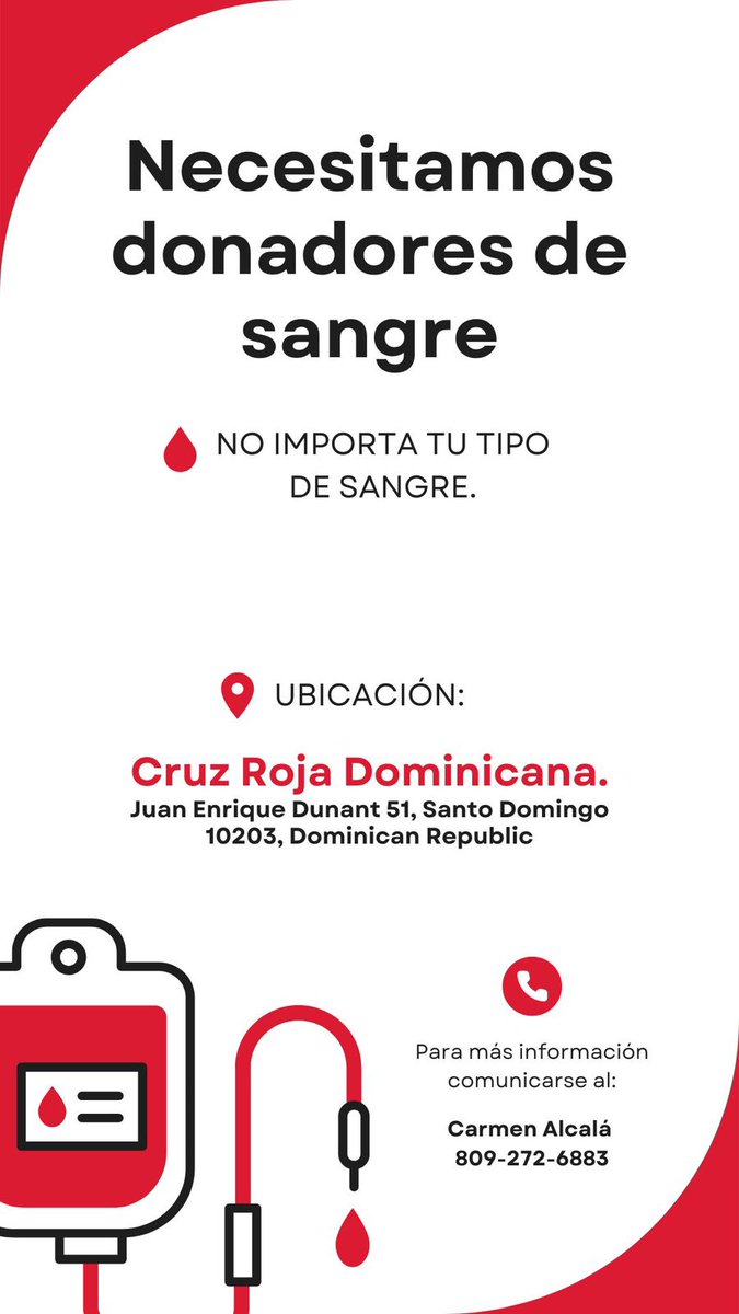 Todavía mi amiga necesita sangre para su niña ❤️
