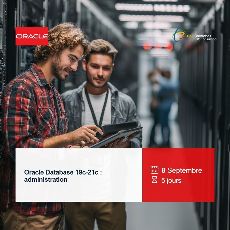 Formations_oo2's tweet image. 🧠Formez-vous à l’administration d’Oracle Database 19c à 21c et maîtrisez les fonctionnalités clés. Session le 8 septembre. Inscription 🔗buff.ly/c7uJqxf
📧contact@oo2.fr
🌐oo2.fr
#Oo2 #OracleDatabase #Oracle19c #Oracle21c #DBA #AdminDB #CertificationIT