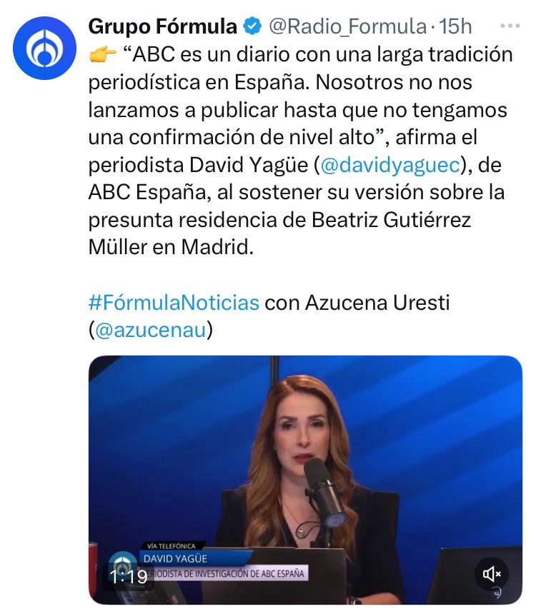 SinarSuarezS's tweet image. Sería magnífico para México que el ABC es contratara y se llevara a España a:

👉Carlos Loret de Mola
👉López Dóriga
👉Ciro Gómez Leyva
👉Anabel Hernández
👉Simón Levy
👉Azucena Uresti
👉García Soto

Para complementar junto con👉Joan Guirado, se equipo de periodistas de ficción
