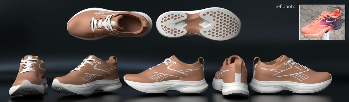 _bhushanJ's tweet image. What starts as a few  rough blocks can become a detailed, polished shoe. Blocking → Reference  Comparison → Topology &amp;amp; Refinement → Production- Final model.  3D Modeling is all about the journey!
#3DModeling #ProductModeling #CGI #HardSurface #3DArt #Maya3D #AssetCreation