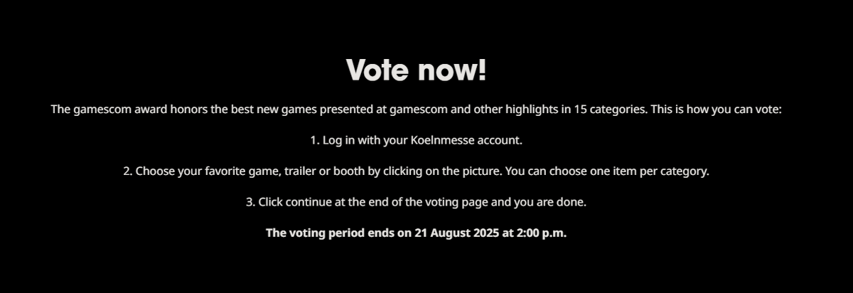 Voting is now begin
gamescom.global/en/program/gam…
#GenshinImpact #原神 #원신