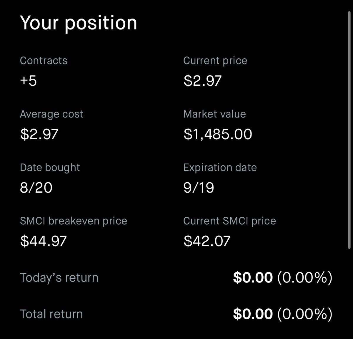 ProphetTrade's tweet image. $SMCI 
🚨$42 Calls 9/19exp🚨