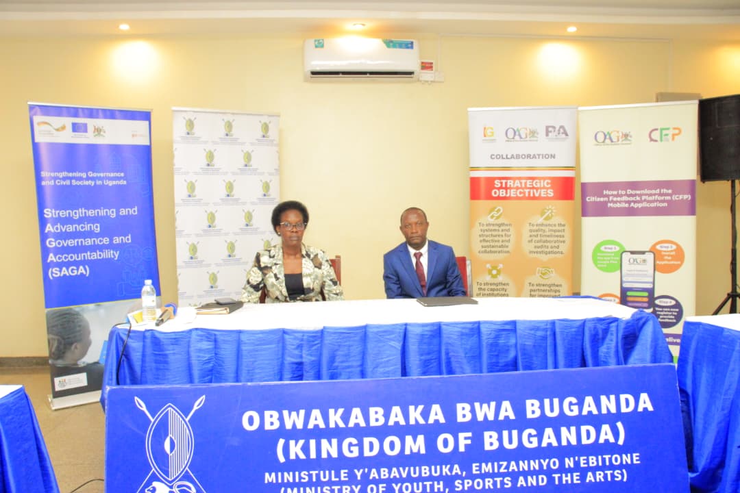 DrOkiria's tweet image. This afternoon, I addressed Buganda youth leaders at Bulange on the importance of social accountability, transparency, and the fight against corruption. Article 17 of the Constitution of Uganda places a duty on every citizen to combat corruption and misuse of public property.…