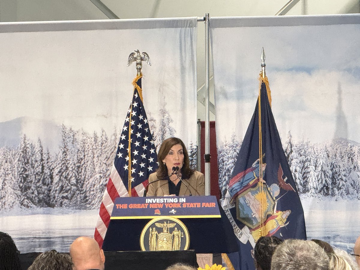 Strawberry milk added to  #nystatefair milk  bar  per  governor  Kathy Hochul