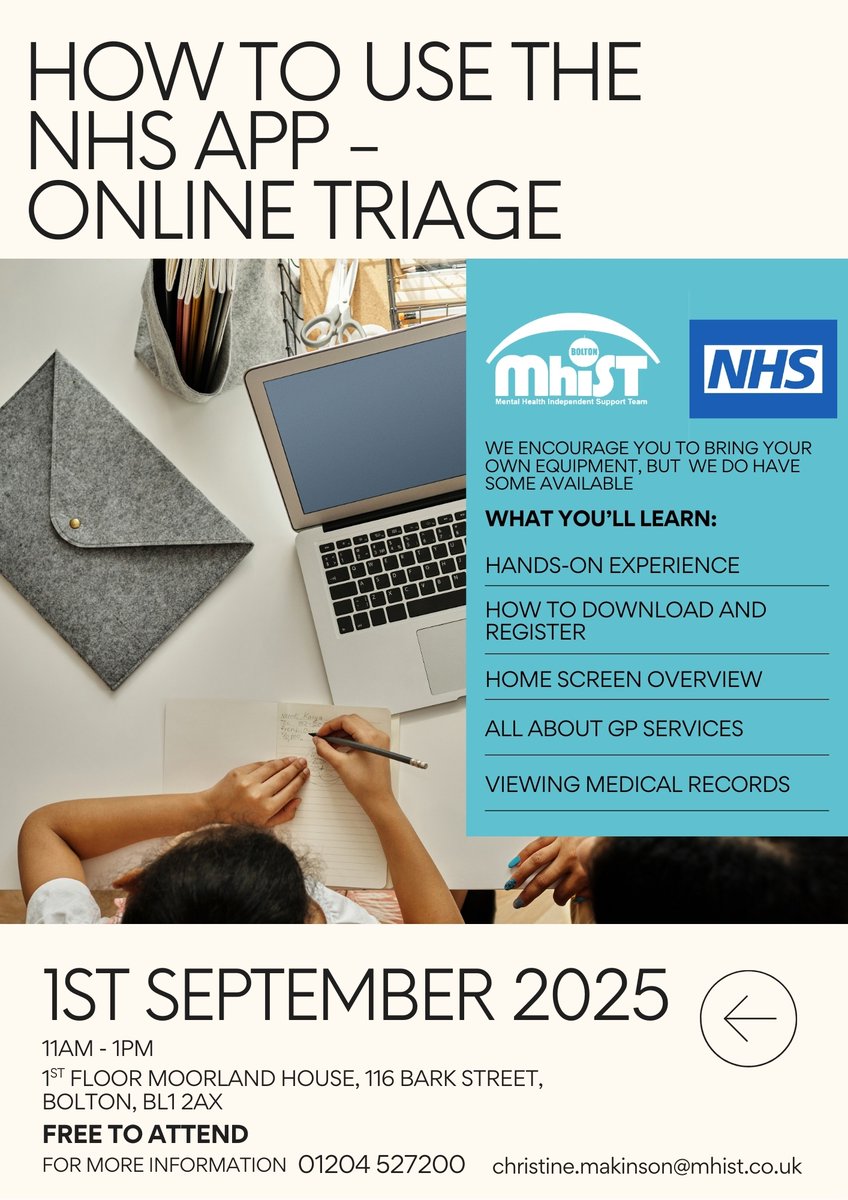 🌟 Bolton Digital Health Week is here! 🌟 
 📅 Tuesday 26th August – Monday 1st September 

From smart watches to VR headsets, online yoga to health apps – discover how digital tools can support your wellbeing. 💻📱✨