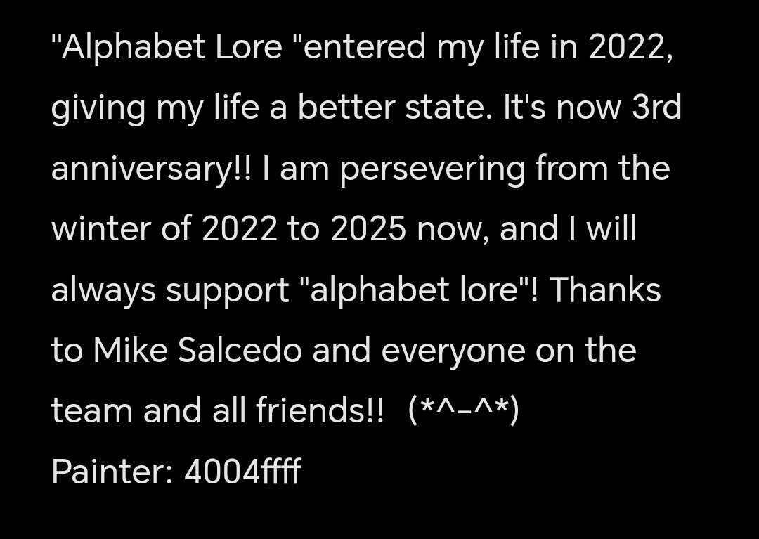 #alphabetfriends
#alphabetseries
#numberlore 
#alphabetlore 
<a href="/MikeSalcedo_/">Mike Salcedo</a>
3rd anniversary!