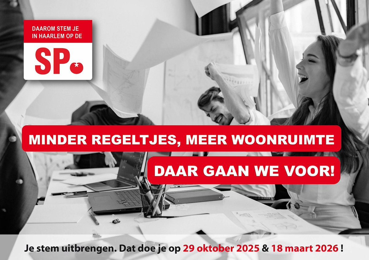 REGELTJES, REGELTJES, REGELTJES.
Maar al te vaak komt het voor dat het creëren van (extra) woonruimte door allerlei bestaande en verouderde regeltjes tegengehouden wordt. Wat SP Haarlem betreft onnodig en dus tijd voor verandering. Voor voorbeelden zie op haarlem.sp.nl