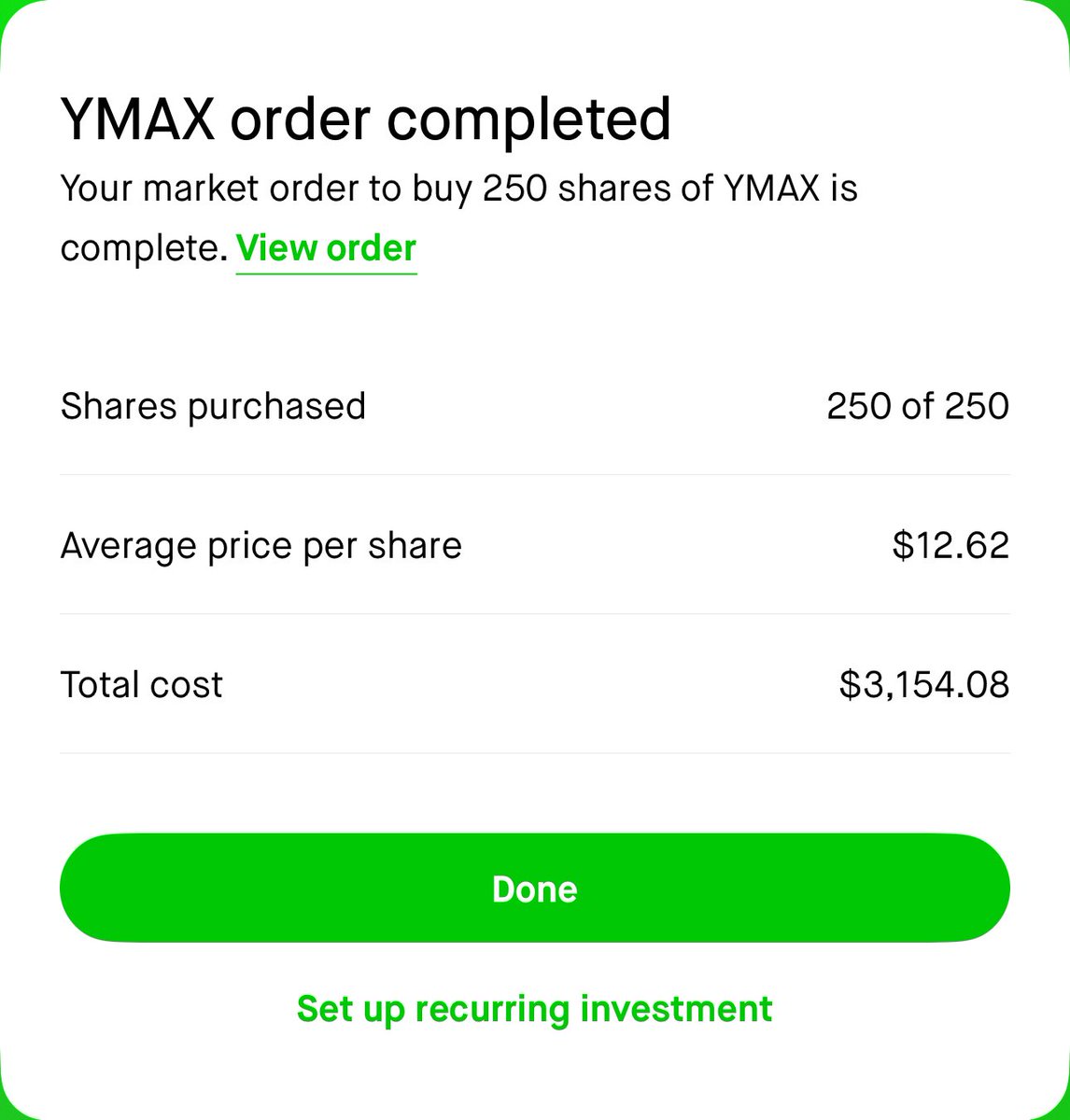 Have to buy something on red days $YMAX
