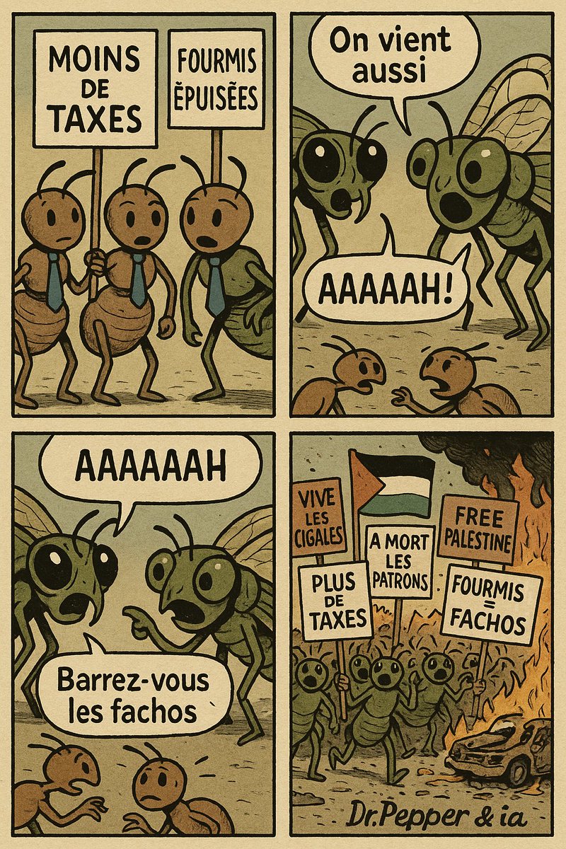 La manifestation du #10septembre est officiellement renommée "la manifestation des cigales du 10 septembre".