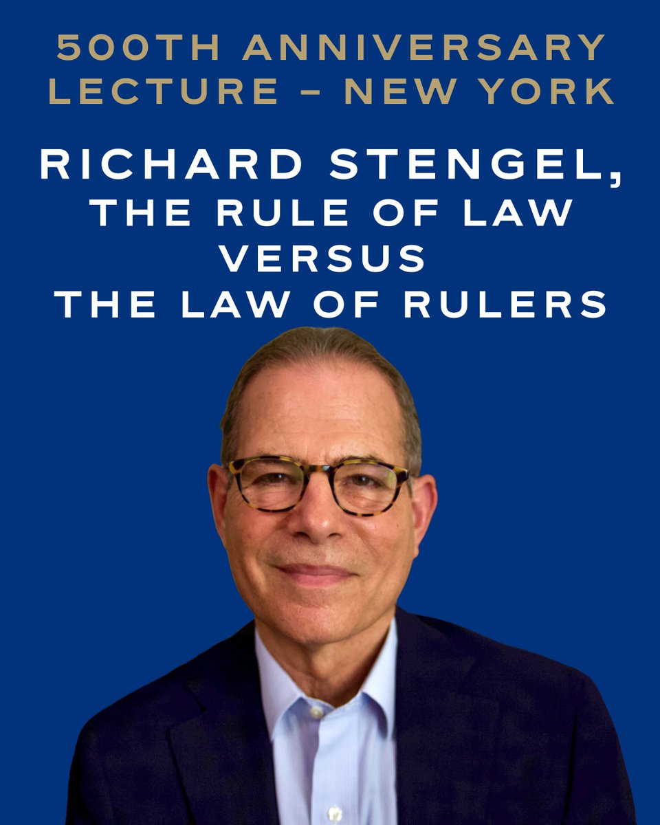 Next month our 500th Anniversary Lecture series takes us to New York, where we'll hear from Richard Stengel – former Under Secretary of State in the Obama administration and former Managing Editor of <a href="/TIME/">TIME</a>.

Learn more and book ➡️ bit.ly/ChCh_NY_Lecture

#ChCh500 #PublicLecture