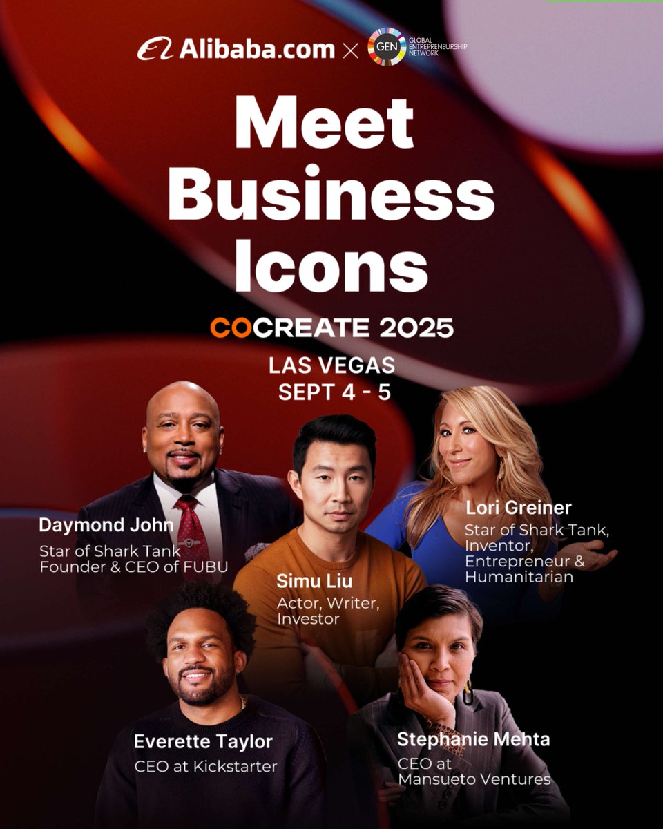 GEWUSA's tweet photo. The COCREATE 2025 speaker lineup features GEN's Jonathan Ortmans, Jeff Hoffman + Donna Harris alongside Simu Liu + Lori Greiner. We have 10 free tix.

Use code gen25 to claim one OR get 20% OFF (valid Aug. 18-22 only).

https://t.co/qiChNIl2AV

#CoCreate2025 #WeCanMakeIt https://t.co/MXRsUrGNAg