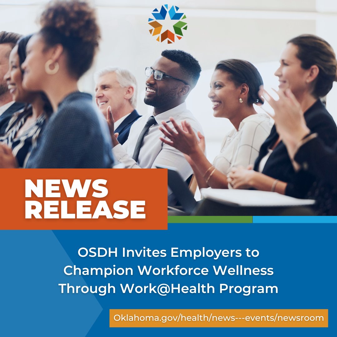 Public and private businesses and organizations are invited to a no-cost employer-training workshop on September 10 –11 from 9 a.m. – 4 p.m. at The Well located in Norman, Ok.

To register, please email KarinL@health.ok.gov. Registration is required.
 brnw.ch/21wV3TX.