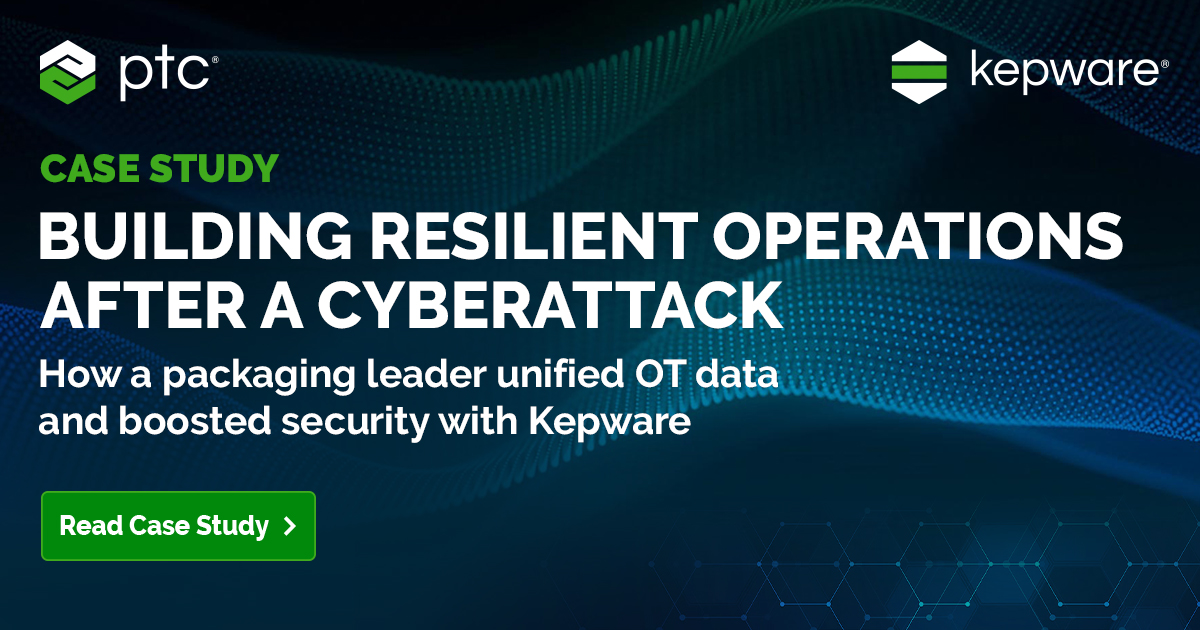 🔐 After a ransomware attack, a top U.S. packaging company turned to Kepware to rebuild stronger - with secure data tunneling, standardization &amp; a future-ready OT architecture.

💬 “Kepware is the backbone of our strategy.”

📖 Read full case study here: ptc.co/mY3f50WIvty