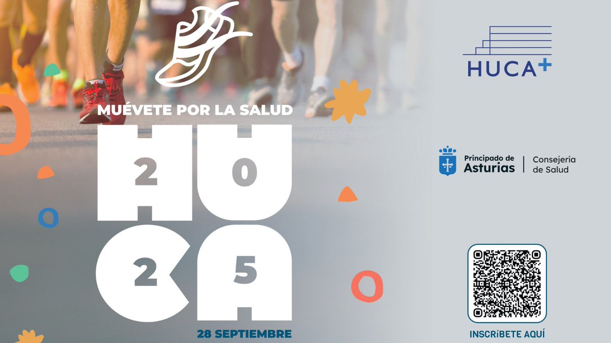 Ilustre Colegio Oficial de Médicos de Asturias (@icomasturias) on Twitter photo El 28 de septiembre, vuelve la VIII Carrera HUCA “Muévete por la Salud”.
🏃♂️ 10 km competitivos
🚶♀️ 3 km para correr o caminar
¡Inscríbete ya! 👉 ow.ly/u2OV50WII2M
#ICOMAST #HUCA #MuévetePorLaSalud #AsturiasActiva El 28 de septiembre, vuelve la VIII Carrera HUCA “Muévete por la Salud”.
🏃♂️ 10 km competitivos
🚶♀️ 3 km para correr o caminar
¡Inscríbete ya! 👉 ow.ly/u2OV50WII2M
#ICOMAST #HUCA #MuévetePorLaSalud #AsturiasActiva