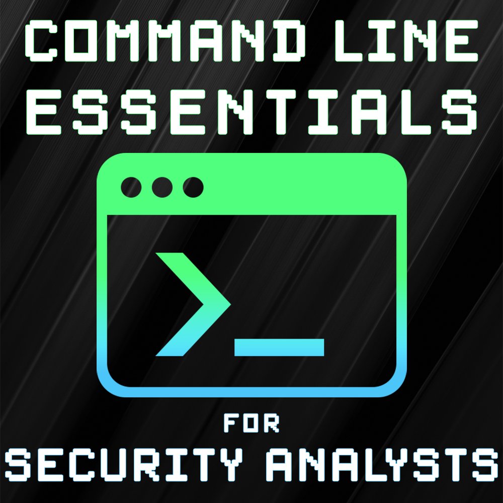 I'm excited to announce our newest online course, Command Line Essentials for Security Analysts.

Learn about the course and register here:
networkdefense.co/courses/cli/