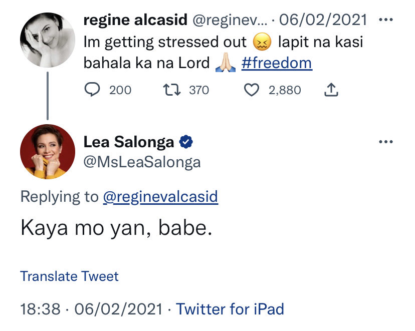 100 men and women vs. “Kaya mo yan, Babe.”