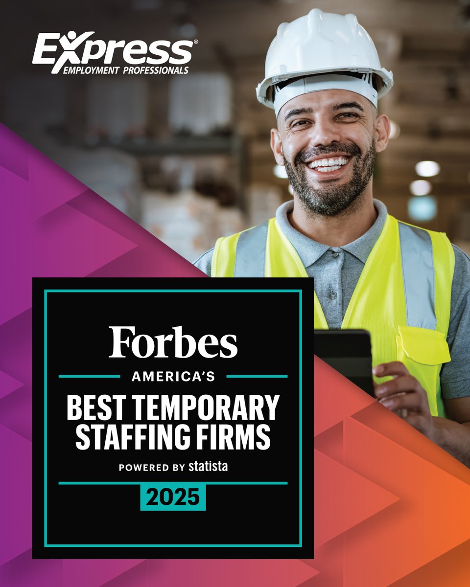 🎉 Big news! 🎉

We've been named one of America's Best Temporary Staffing Firms — a recognition we're proud to celebrate! We're more committed than ever to serve the Edina area with its employment needs. We're here, we're growing, and we're just... ExpressPros.com/EdinaMN