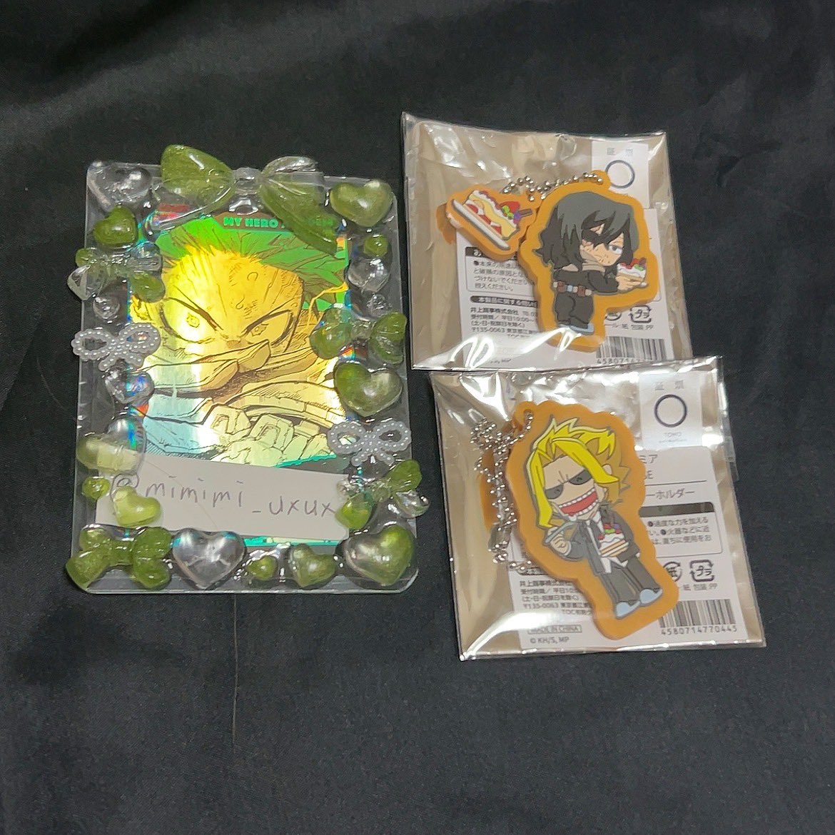 𓊆交換・譲渡𓊇 ヒロアカ 僕のヒーローアカデミア スイパラ クッキー型 キーホルダー 

譲 : 相澤 オールマイト

求 : 緑谷 or 770/個＋送料

2点纏めての方優先。交換譲渡優劣なし。
検索からでも是非お声かけください。