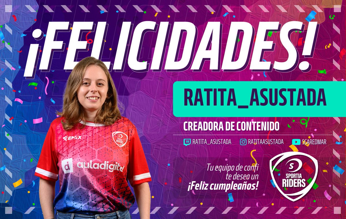 Hoy es el día de una de nuestras CC's, hoy felicitamos a <a href="/MarScared/">Rata Asustada 🧀</a> 🥳

¡Que lo pases genial en tu día y que cumplas muchos más junto a nosotros! 🎂

#SPKFamily 💙