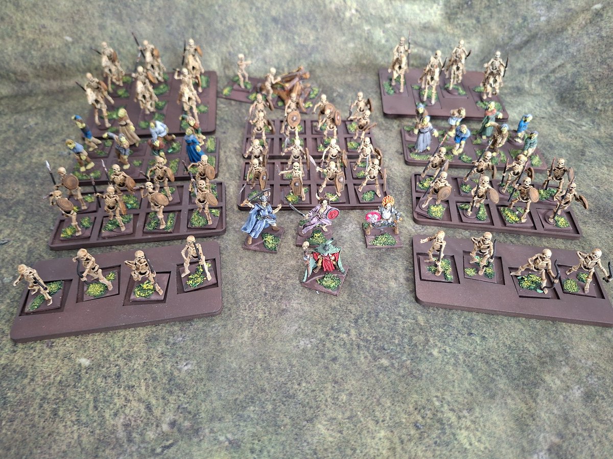 Just by changing the leaders the whole character of the army changes.  So I have several undead armies for scenarios and campaigns.