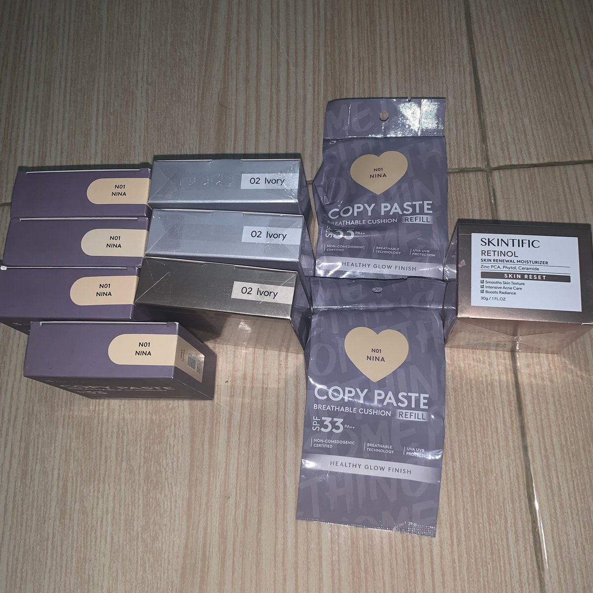 bathipsale's tweet image. READY

SKINTIFIC CUSHION GOLD IVORY s.shopee.co.id/qZSdiwsNC

SKINTIFIC RETINOL MOISTURIZER s.shopee.co.id/2LOGQVPLBX

SOMETHINC CUSHION COPY PASTE NINA s.shopee.co.id/6pqfmnck0l

#wtb #wts #makeup #skincare