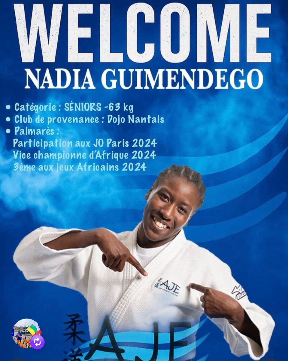 #Centrafrique🇨🇫: La judokate centrafricaine rejoint le club du « Dojo Natais ». Le Dojo nantais est actuellement le 2e plus grand club de France en nombre de licenciés à la Fédération française de judo, jujitsu, kendo et disciplines associées avec près de 1 200 licenciés.