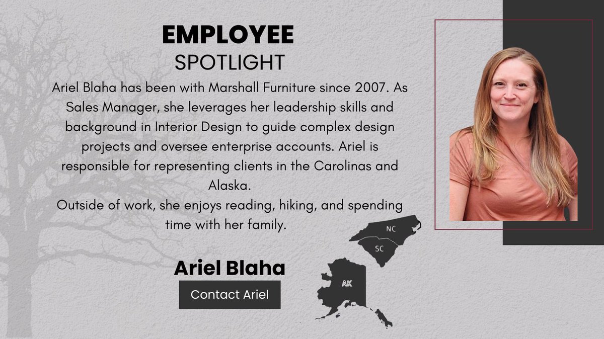 Ariel celebrates 18 years with Marshall Furniture this week! Organized, precise, and one of the best in #AVfurniture design. Drop a congrats or connect with her on your next project!

marshallfurniture.com/about-us/sales…
#avtweeps #workanniversary #techfurniture