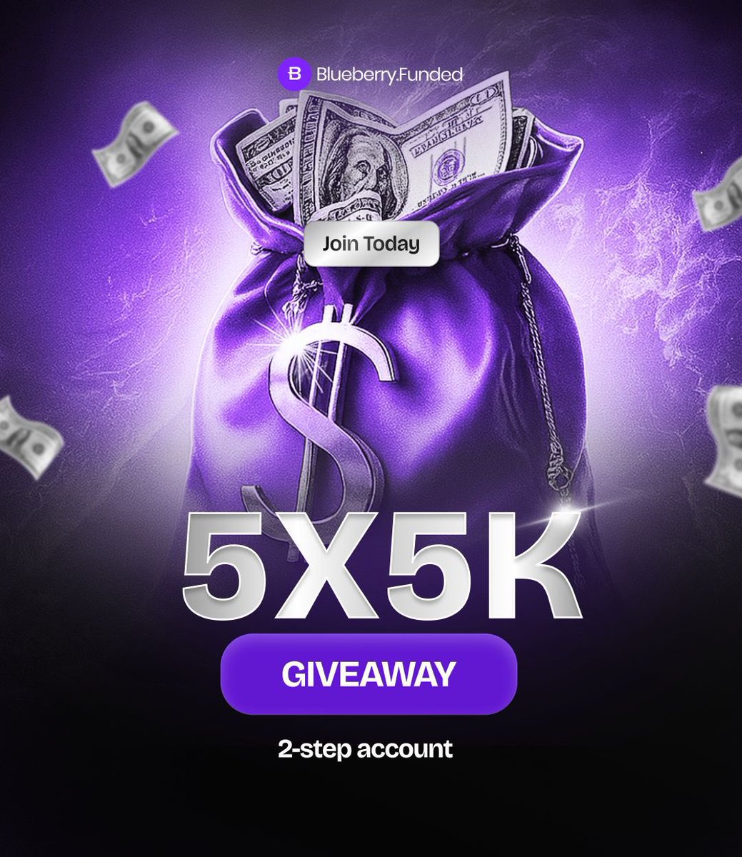 WayMac 📊 (@waymac_x) on Twitter photo GIVEAWAY🚨
$5k Funded Accounts for 5 persons🎁
- To Join:
1. Go to the quoted post and vote for <a href="/BlueberryFunded/">Blueberry Funded</a> 💜 (drop screenshot in the comments)
2. Follow: <a href="/BlueberryFunded/">Blueberry Funded</a> | <a href="/BBFNigeria/">Blueberry Funded Nigeria</a> | <a href="/waymac_x/">WayMac 📊</a>
3. Like, Retweet & Tag 2 friends
Good luck, winners will be announced in GIVEAWAY🚨
$5k Funded Accounts for 5 persons🎁
- To Join:
1. Go to the quoted post and vote for <a href="/BlueberryFunded/">Blueberry Funded</a> 💜 (drop screenshot in the comments)
2. Follow: <a href="/BlueberryFunded/">Blueberry Funded</a> | <a href="/BBFNigeria/">Blueberry Funded Nigeria</a> | <a href="/waymac_x/">WayMac 📊</a>
3. Like, Retweet & Tag 2 friends
Good luck, winners will be announced in