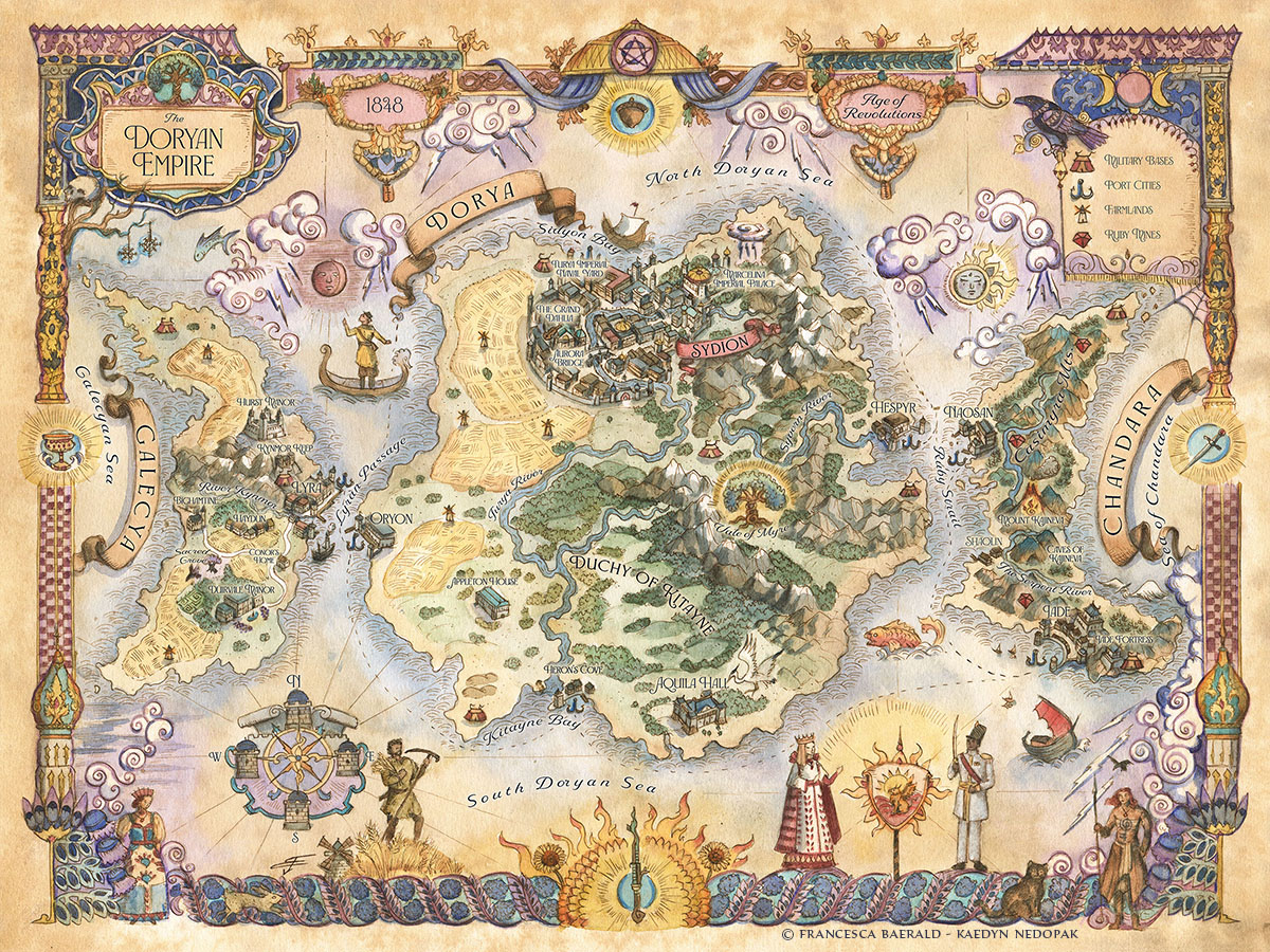 The Doryan Empire! Made for Kaedyn Nedopak’s 'Charley's Song' #novels, an historical #fantasy trilogy, featuring #lgbtqiaplus characters and themes.
Info and pre-order: transfaerieprince.com/charleys-song-…

#fantasybookseries #fantasymap #bookmap #worldmap #cartography #maps #traditionalart