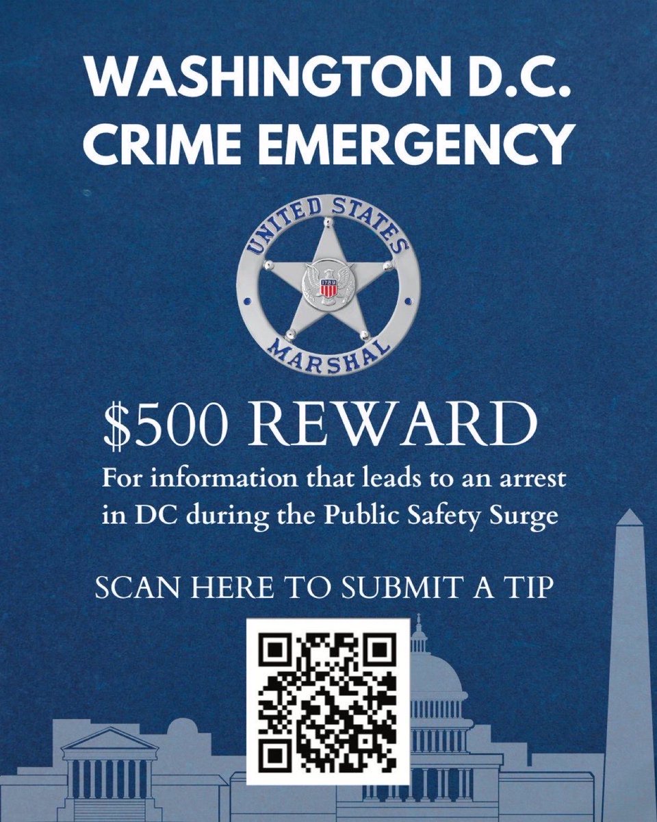 John F Kennedy Jr (@real_jkf) on Twitter photo We have now made over 550 arrests in Washington, DC and have taken 76 illegal firearms off the streets—saving lives.
You can help—<a href="/USMarshalsHQ/">U.S. Marshals Service</a> is offering a reward for any information leading to an arrest. Together, we will make DC safe again! We have now made over 550 arrests in Washington, DC and have taken 76 illegal firearms off the streets—saving lives.
You can help—<a href="/USMarshalsHQ/">U.S. Marshals Service</a> is offering a reward for any information leading to an arrest. Together, we will make DC safe again!