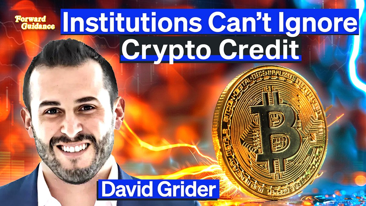 Institutions Can't Ignore Crypto Credit featuring David Grider