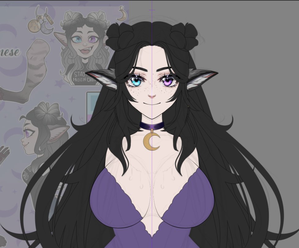 Current Vtuber model child WIP 👀#vtuber #vtubermodel