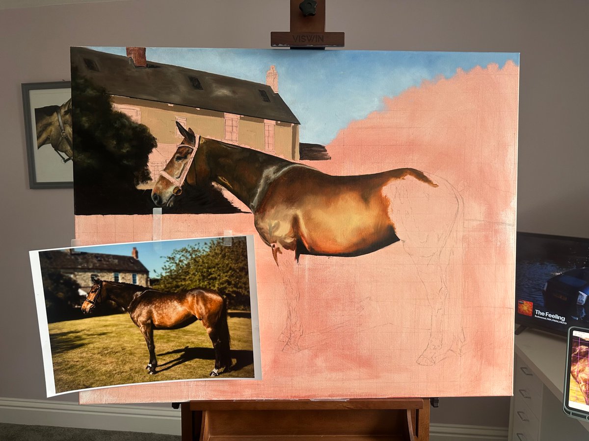 Work in progress for myself. I have plenty of commissions but sometimes it’s nice to work for yourself!