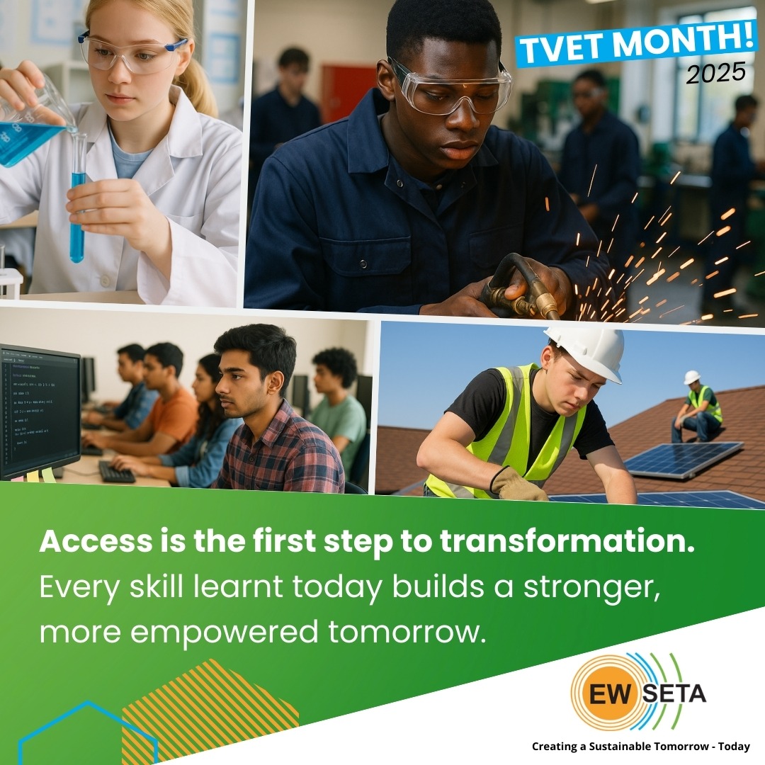 Access is the first step to transformation.
Through our partnerships with TVET colleges, universities and industry, EWSETA is breaking down barriers to ensure more South Africans can access the Post-School Education and Training (PSET) system.