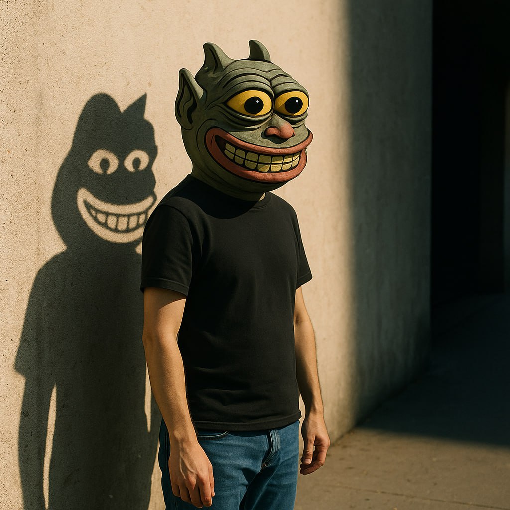 TrollPepeToken's tweet photo. hehe… $pepe put on the mask…
now he troll. 😈

$TROPE time. https://t.co/wsjwU1RB9r