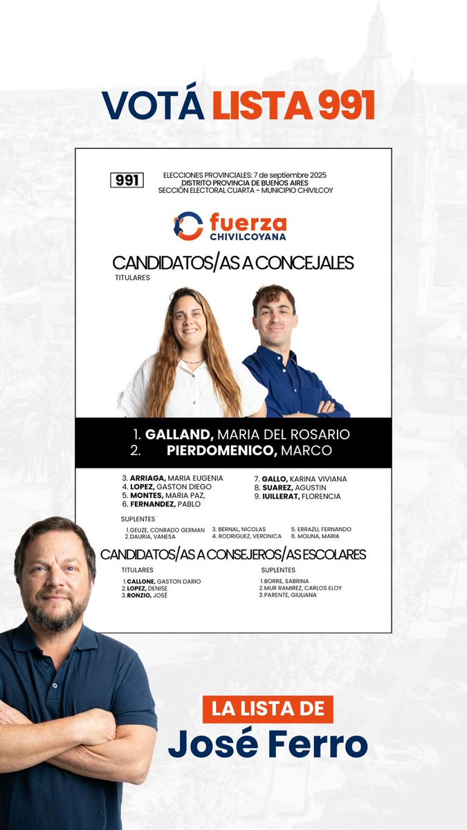 ¡ÉSTA ES NUESTRA BOLETA! 

Este 7 de septiembre acompañanos. El momento es ahora. 🤝

#FuerzaChivilcoyana 
#ChivilcoyNosUne