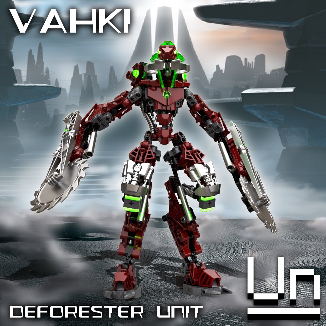 Unpixelled's tweet photo. Vahki - Deforester Unit
Shredding the morbuzakh to splinters!
#lego #bionicle https://t.co/shyYrpuD1Y