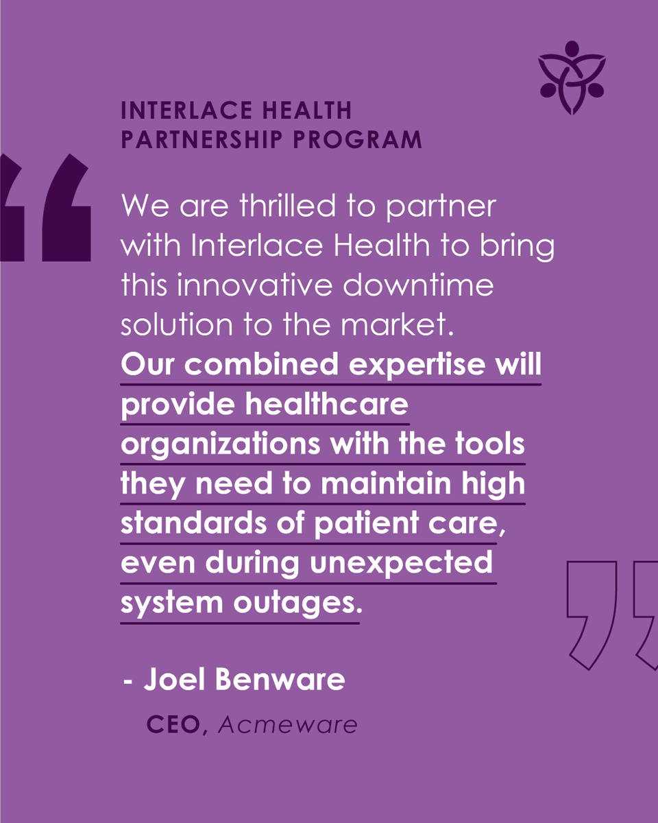 InterlaceHealth's tweet photo. Our Partner Program is built on trust, innovation, and results. Ready to see what’s possible when we work together?

Check out our Partner Program https://t.co/KYvyGi7goh

#HealthcareIT #DigitalHealth #InterlaceHealth #HealthTechPartners #BetterTogether https://t.co/fSI8RtqH5U