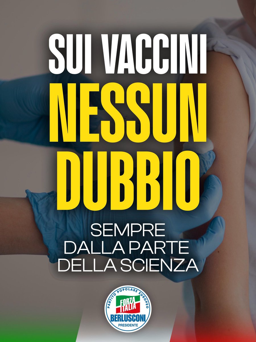 “I vaccini hanno dimostrato di essere efficaci, sicuri, e hanno salvato milioni di vite, quindi la nostra posizione è netta: Forza Italia sarà sempre dalla parte della scienza, della ricerca e del progresso". <a href="/stefanobenigni/">Stefano Benigni</a>